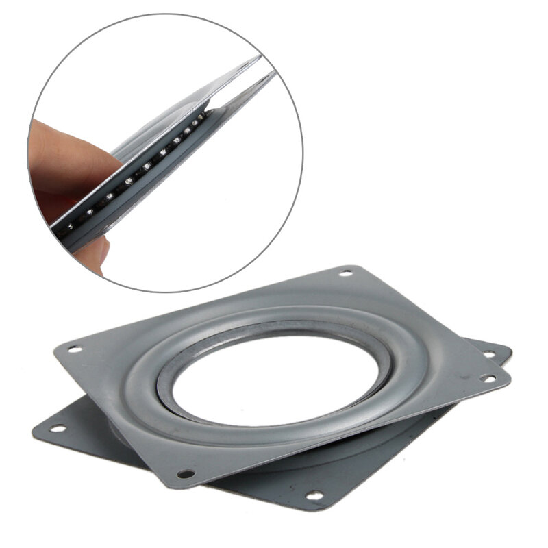 Square Bearing Swivel Plate TV Rack Desk Tool  Turntable Bearings Hardware for Home Bedroom Living Room Snack Dropshipping