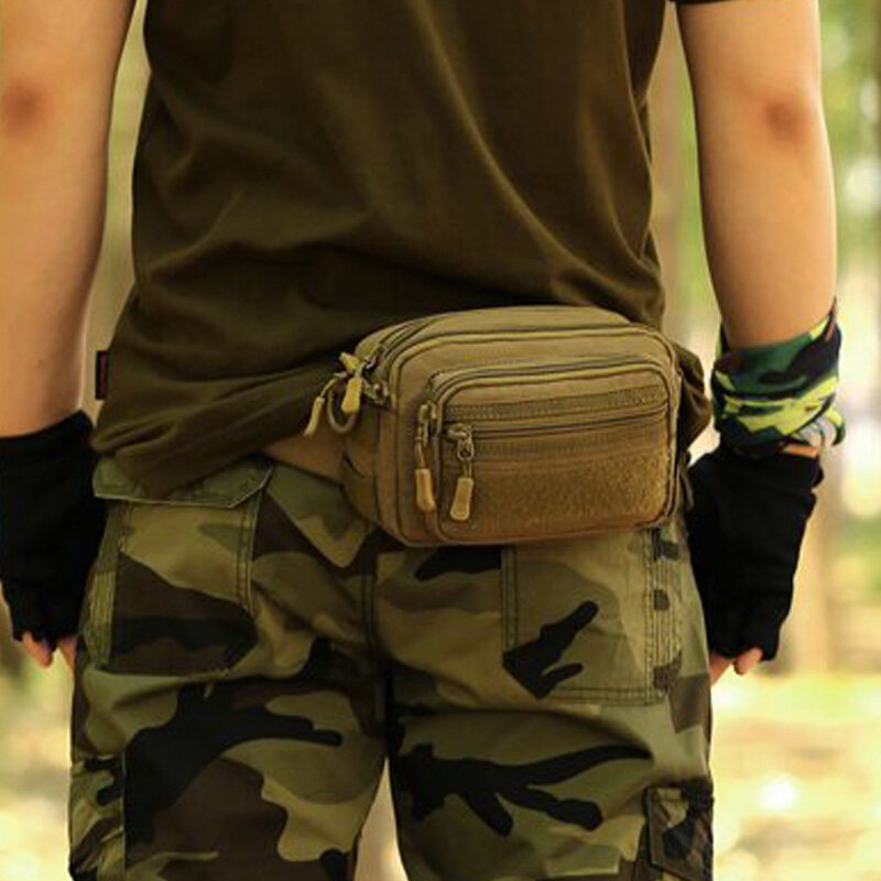 Marsupio militare di alta qualità marsupio cintura Hip pochette Molle uomo 1000D Nylon Assault Messenger Crossbody piccola borsa a tracolla