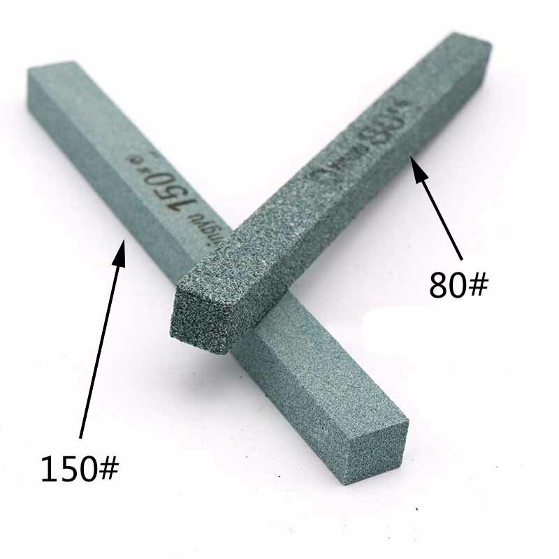 Ostrzałka do noży kamień zielony pręt kamień olejowy z węglika silikonowego 80-1200 żwir drobnopolski ceramiczny Jade Metal