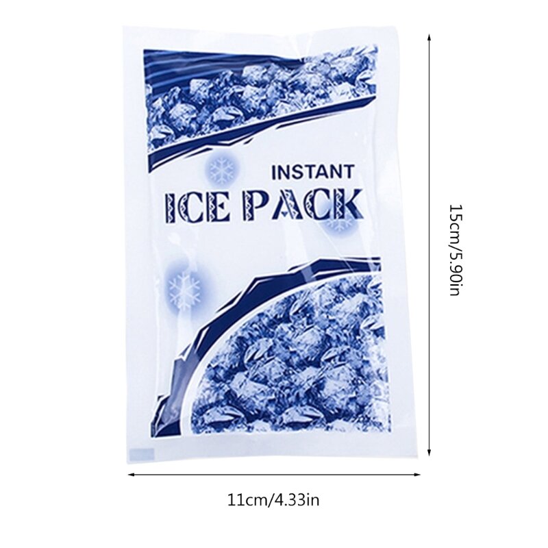 100 г одноразовый мешок со льдом, пакет со льдом, мгновенная скорость охлаждения, мешок с холодным льдом, солнечный удар, набор