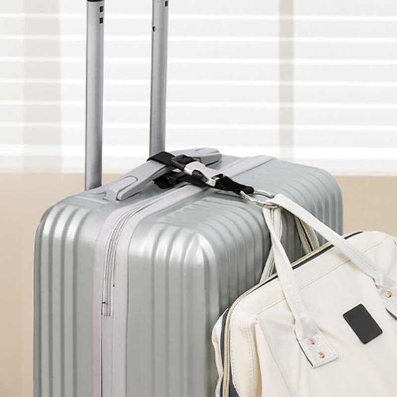 Black Grey Nylon Anti-theft Luggage Strap Holder Gripper Add Bag Handbag Clip Portable Use To Carry Multitool Travel Hiking