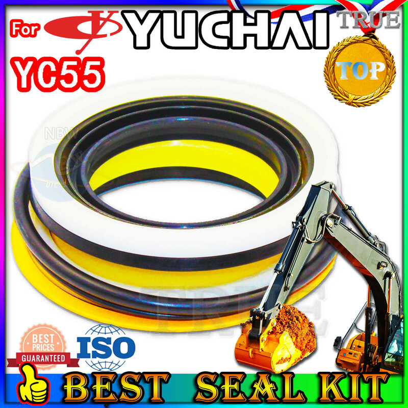 For Yuchai YC55 Oil Seal Repair Kit Boom Arm Bucket Excavator Hydraulic Cylinder gearbox Mojing Fluoro rubber Main wholesale