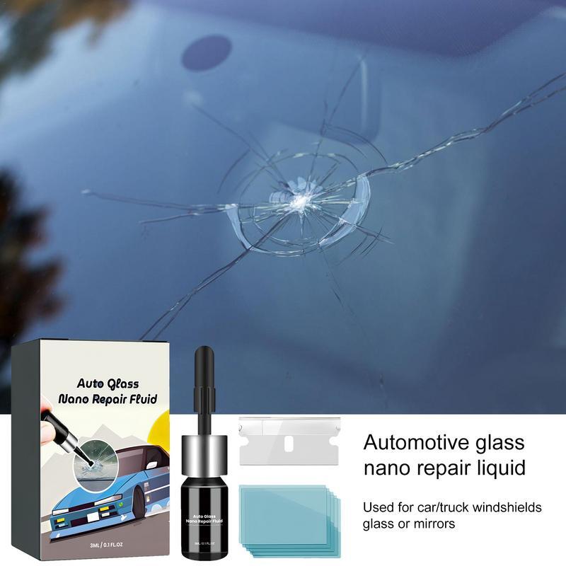 Glas Nano Reparatur flüssigkeit Cracked Glass Reparatur satz Splitter Reparatur kleber Autoglas Reparatur set für Fahrzeuge Autos Windschutz scheibe