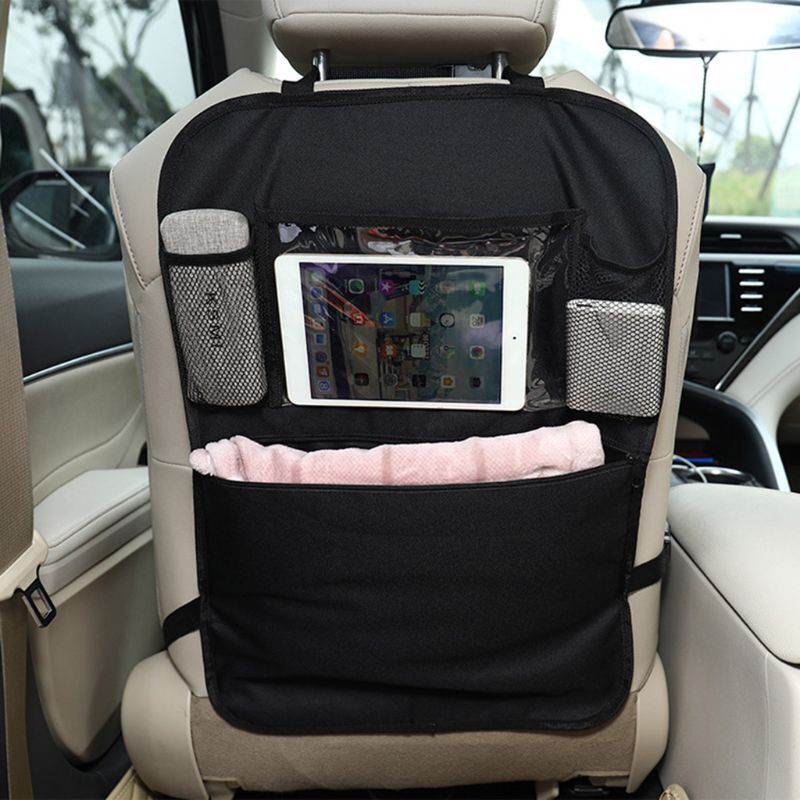 Черный противогрязный коврик защищает сумку для хранения автомобиля сзади для органайзера сиденья