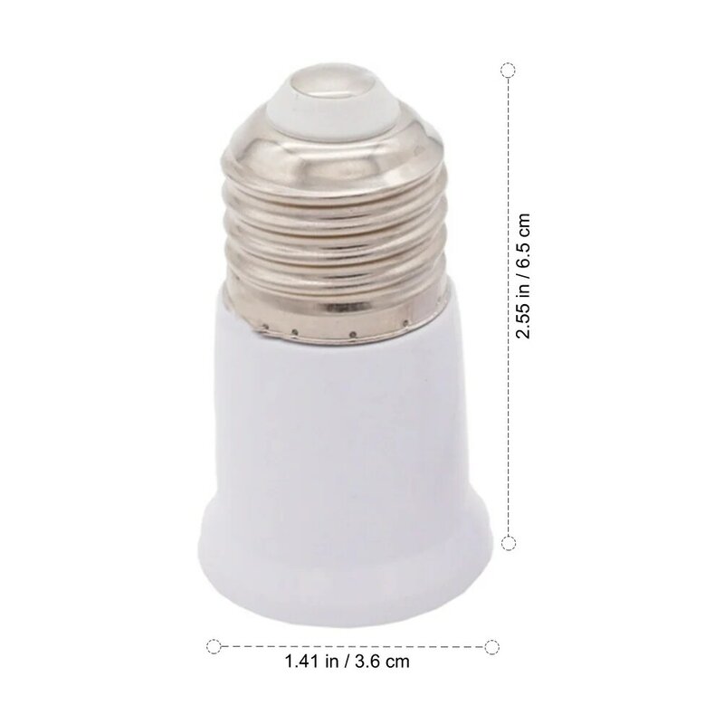10 Pcs Lampholder Converter Light Bulb Light Extender Fitting Socket Lengthen Plastic