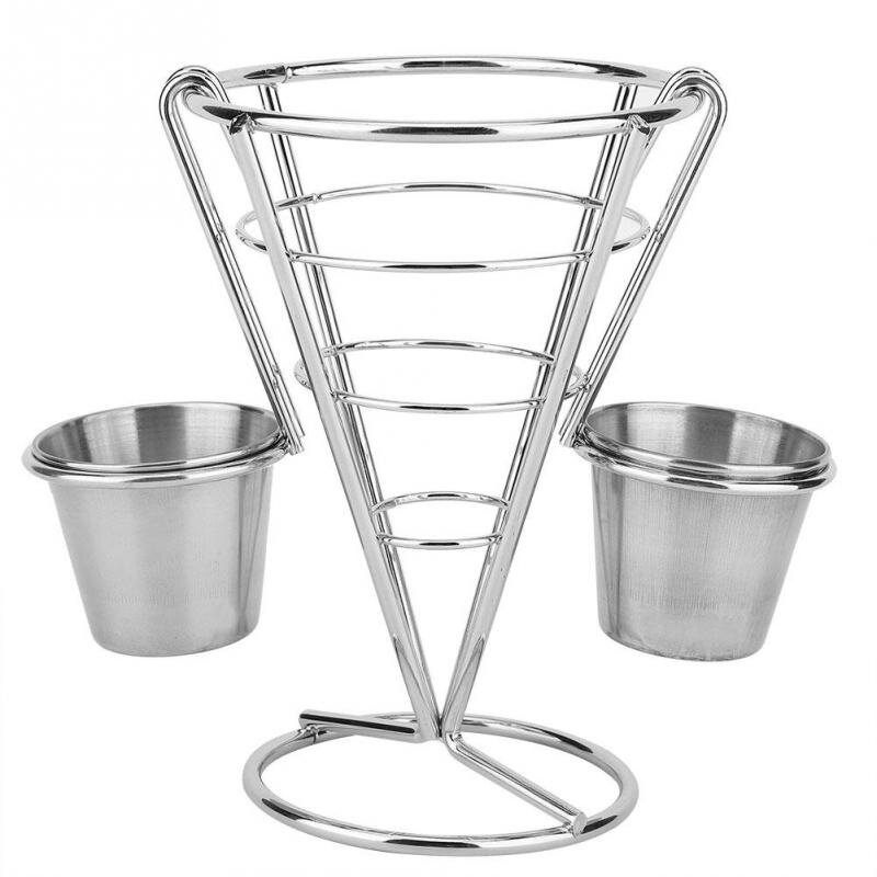 Plating French Fries Stand Buffet Cone Snacks Display Stand Fries Baskets
