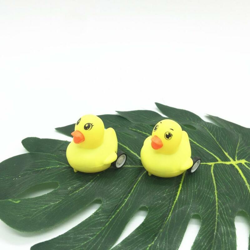 Duck Toy Car Mini Duck Car Toys for Kids Pull Back Yellow Duck Figures Vehicle Battery-free Cartoon Ducking Toy for Boys Girls