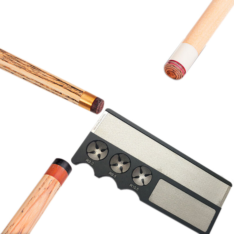 1 buah peralatan perbaikan ujung tongkat biliar, alat pembentuk tongkat biliar logam Snooker Kolam renang