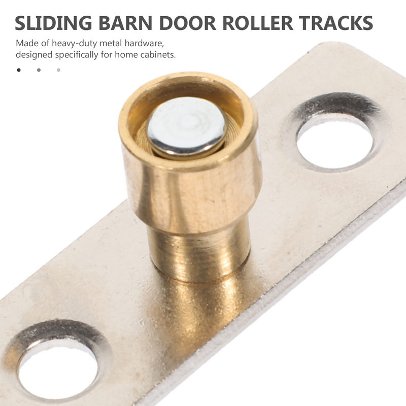 2 Pcs Barn Doors Barn Door Rails Doors Floor Guide Sliding Stainless Steel Copper Bearing Retainer