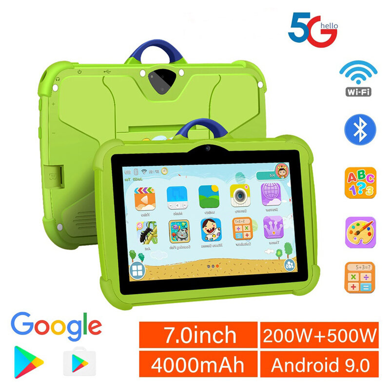 New Google Kids Tablets 7 Inch 5G WiFi Tablet Pc Quad Core 4GB RAM 64GB ROM Cheap for Children Gift Educational Learning 4000mAh