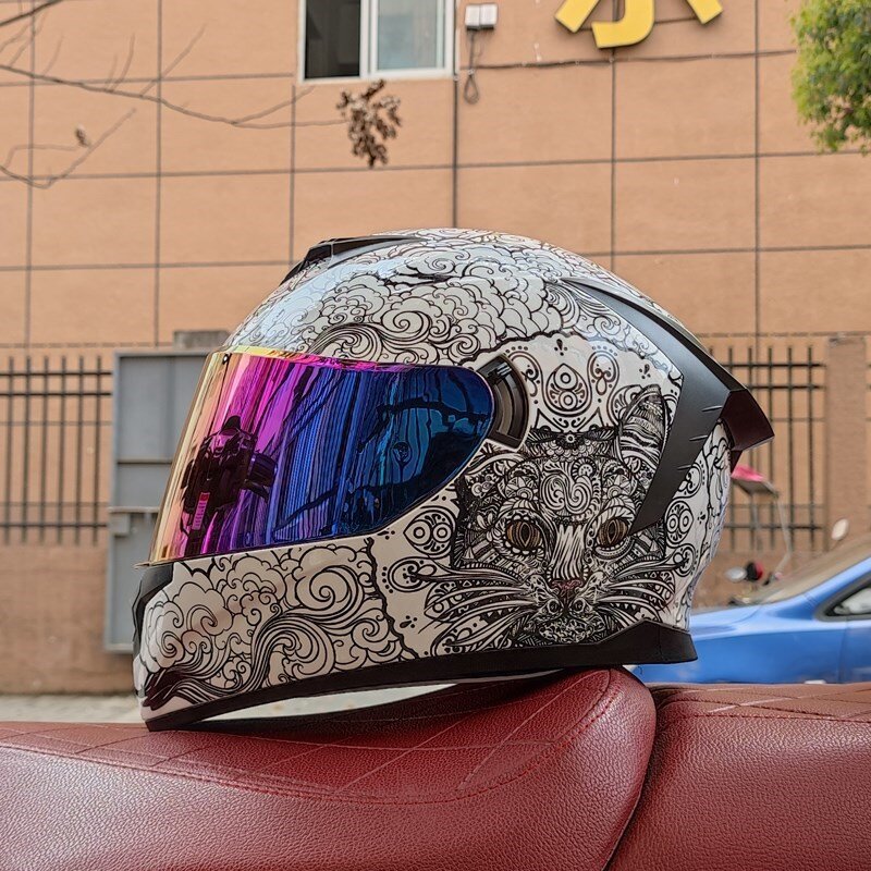Capacete e segurança para motocicleta scooter casco moto modular capacetes motor rosto cheio integral motorsiklet kask