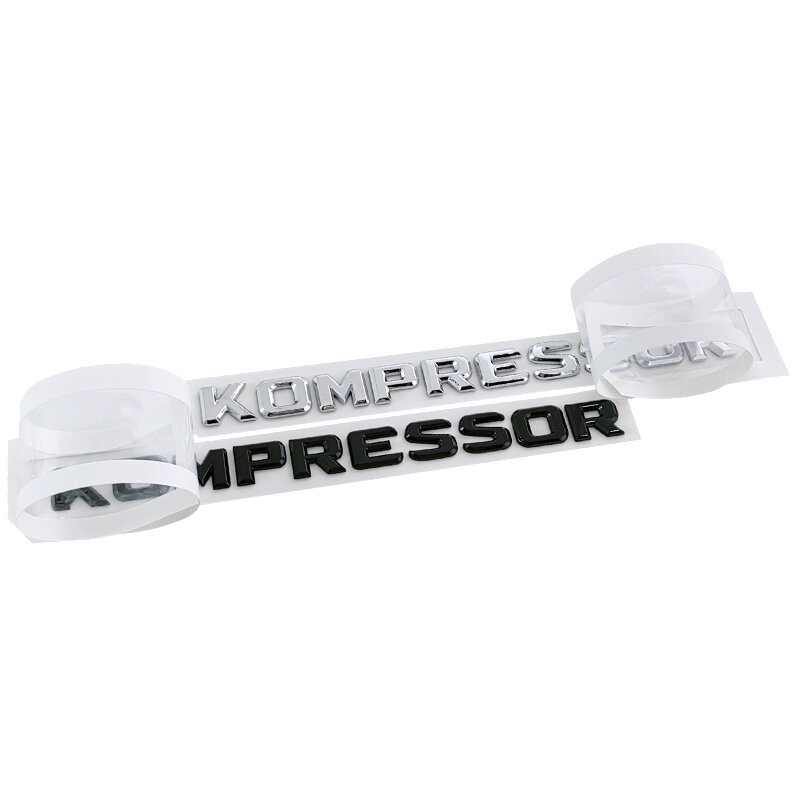 ثلاثية الأبعاد ABS Kompressor شعار رسائل سيارة الجذع شعار لمرسيدس بنز C E SLK 230 200 C230 C180 C200 Kompressor ملصق اكسسوارات