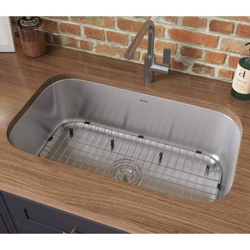 Ruvati 30-inch Undermount 16 Gauge Stainless Steel Kitchen Sink Single Bowl - RVM4250