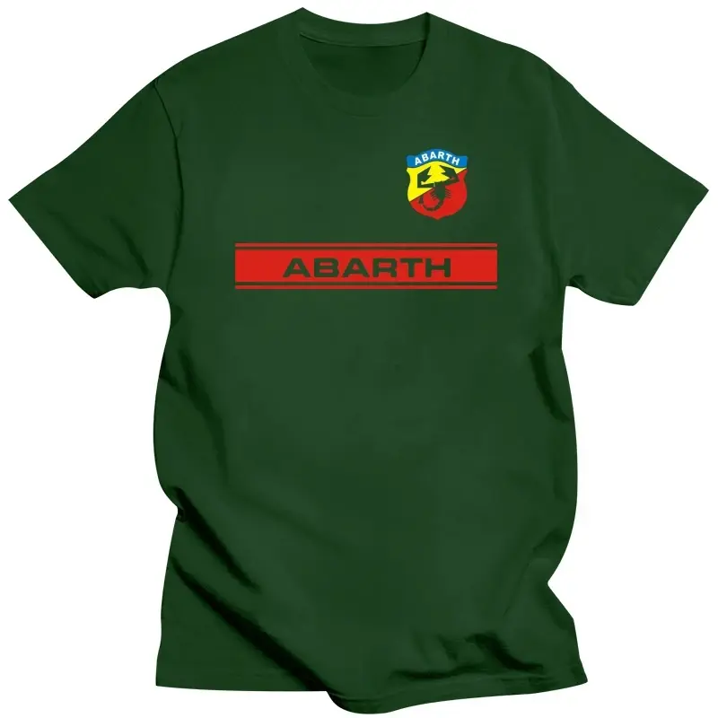 Maglietta da uomo New Top Tees maglietta allentata Abarth Car Tuning Rally Motor Sport maglietta estiva Digital Pride T1616 in stile italiano
