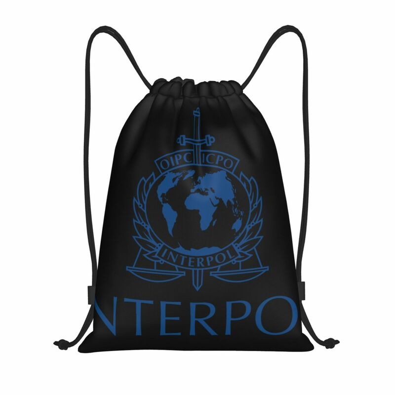 Interpol Multi-function Portable Drawstring Bags Sports Bag Book Bag For Travelling