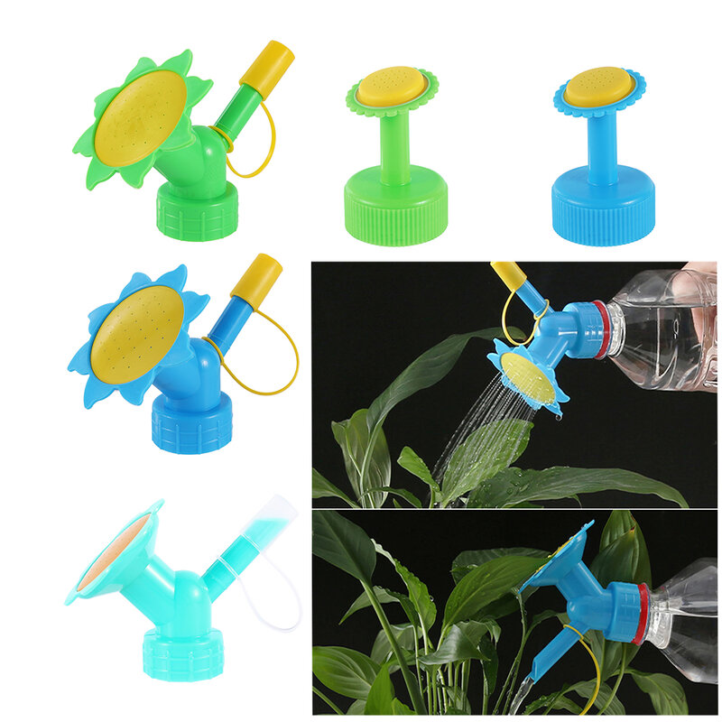 1Pc Home Garden Flower Plant Water Sprinkler For Flower Waterers Bottle Watering Cans Sprinkler 2 In 1 Plastic Sprinkler Nozzle