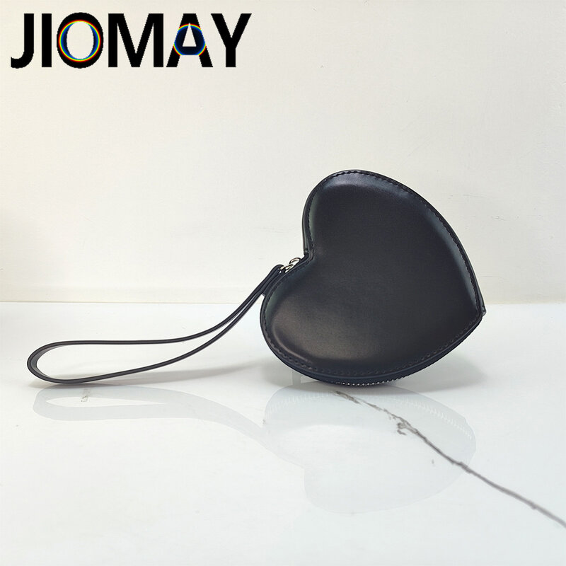 Изысканный кошелек JIOMAY в форме сердца, роскошные дизайнерские сумки, мини-сумка в стиле допамина, высококачественные кошельки из искусственной кожи для женщин