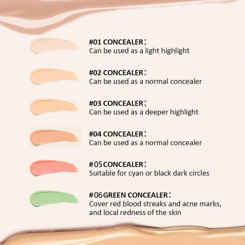 1Pcs Concealer Contouring Palette 3 Colors Long-Lasting Contouring Contouring Face Color Corrector Palette Cream Palette Conceal