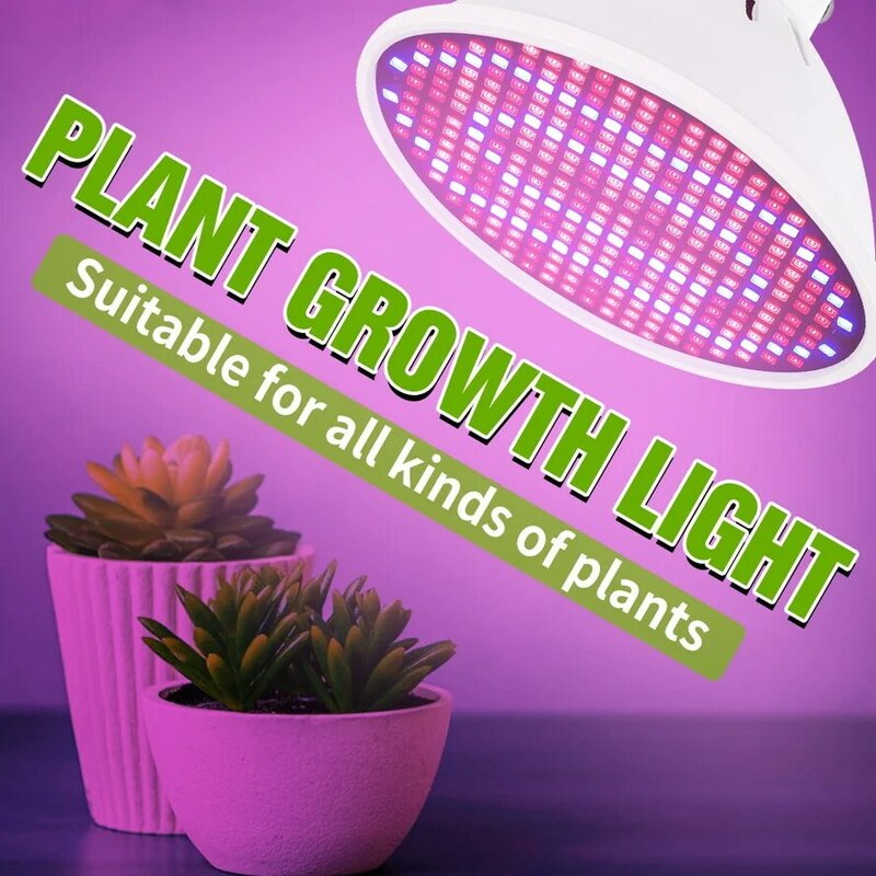Lampe de croissance hydroponique LED E27, ampoule de croissance Led à spectre complet 220V, lampe UV, semis de fleurs de plantes de haute qualité