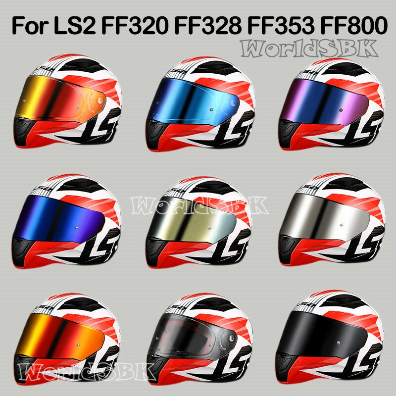 Visors for LS2 FF320 Stream FF353 Rapid FF328 FF800 Motorcycle Helmet Replace Extra Lens Black Iridium Silver