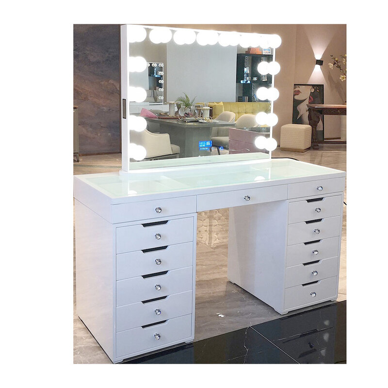American white dresser commercial chest storage tavolo da trucco per negozio nuziale