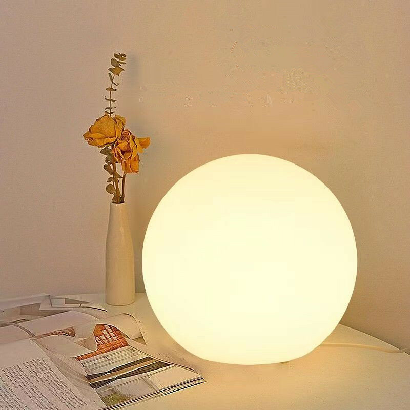 Декоративная настольная лампа в виде шара, прикроватный ночник для девочек, Подарочная атмосферная лампа, романтичная теплая Настольная лампа для детской комнаты, спальни, пола