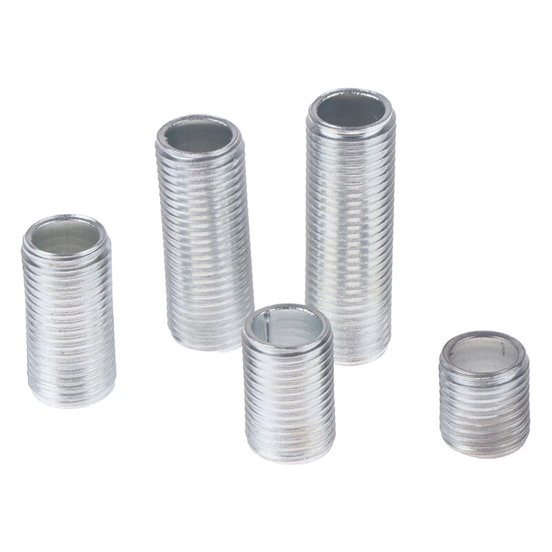 10Pcs M10 Lamp Tooth Tube 10/15/20/25/30mm Hollow Threaded Tube Lamp Cap Chandelier Connect Rod Fixed Base Accessories Screw Nut