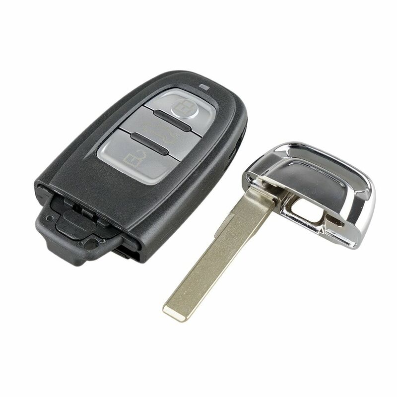 3B รถ Key Shell สำหรับ AudiA4l A3 A4 A5 A6 A8 Quattro Q5 Q7 A6 A8 Remote Key Shell Case fob เปลี่ยนกุญแจรถ3ปุ่ม