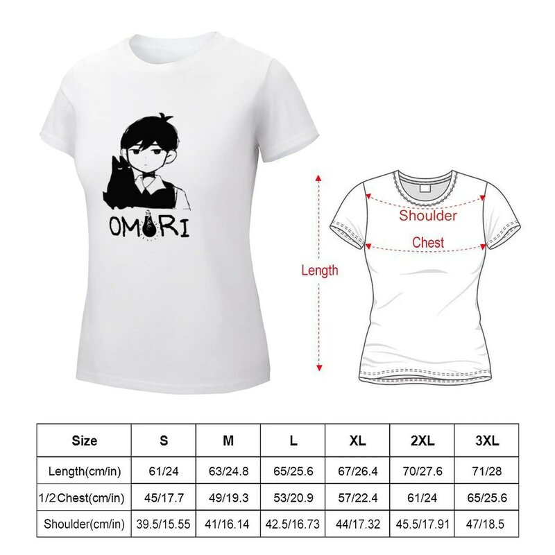 Omori T-Shirt Kawaii Kleidung Sommer Tops T-Shirts für Frauen