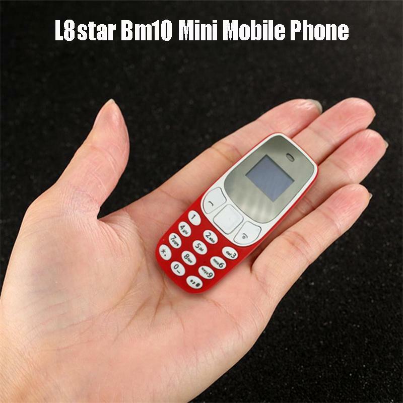 هاتف محمول صغير L8star Bm10 بشريحتين مع مشغل Mp3 FM غير مقفول الهاتف الخلوي تغيير الصوت الاتصال بالهاتف سماعة لاسلكية