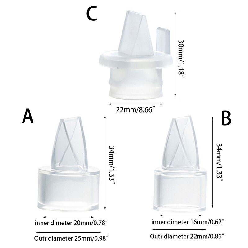 Válvulas bico pato substituição e protetor refluxo boca sucção interna acessório da bomba silicone