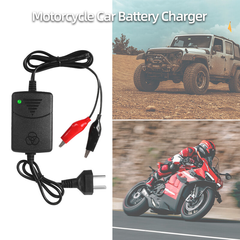 12V 1300Ma Smart Battery Charger Rechargeable for Sealed Lead Acidc Per Car Truck Motorcycle Electric Toys Eu Us Au Uk Plug