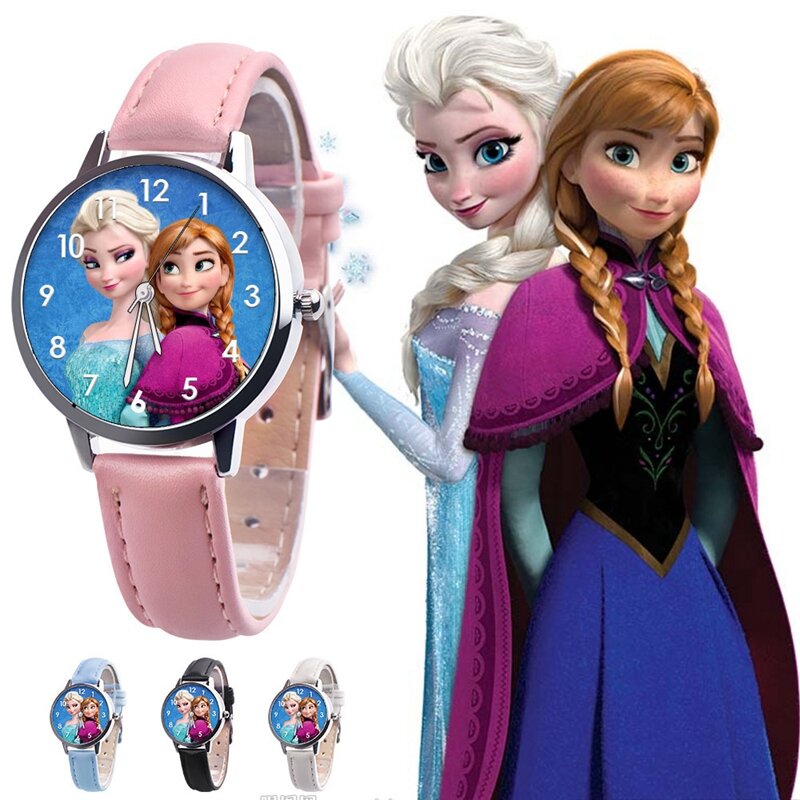 Disney Frozen Snow Princess Elsa Kids Watches Girls Children Watch Boys Gift Clock Women Sport Wrist Relogio Feminino