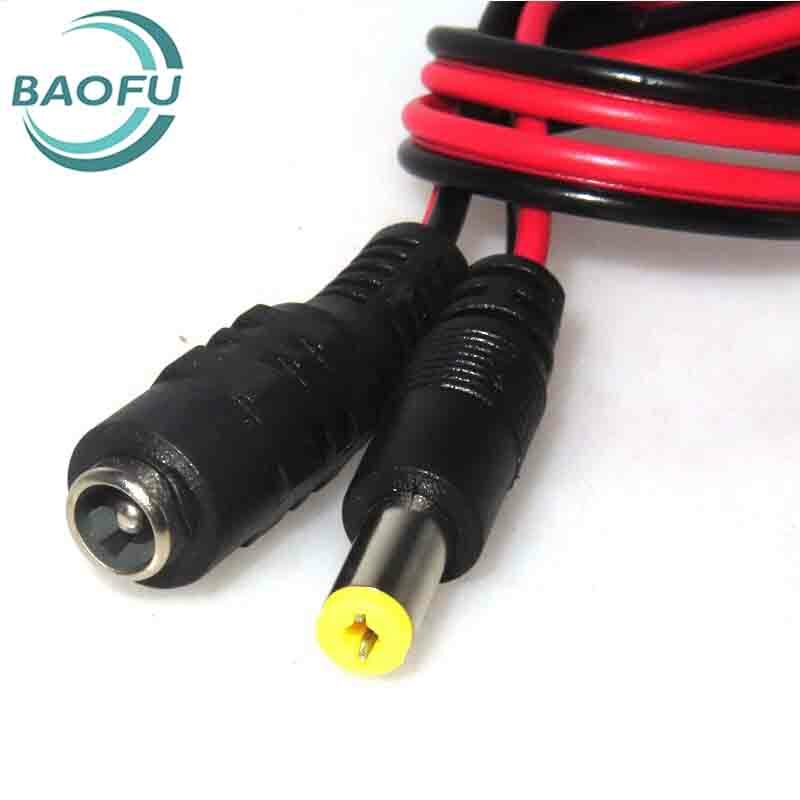 5 stücke 12 v24v Buchse Stecker Stecker rot und schwarz Netz kabel Überwachung Strom versorgung männlich und weiblich Stecker Gleichstrom kabel