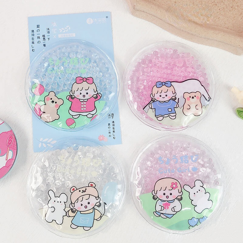 Creative Cartoon Mini Ice Packs for Kids Gel Cold Pack for Pain Relief Children Injuries Toothaches Fever Portable Cooling Bags