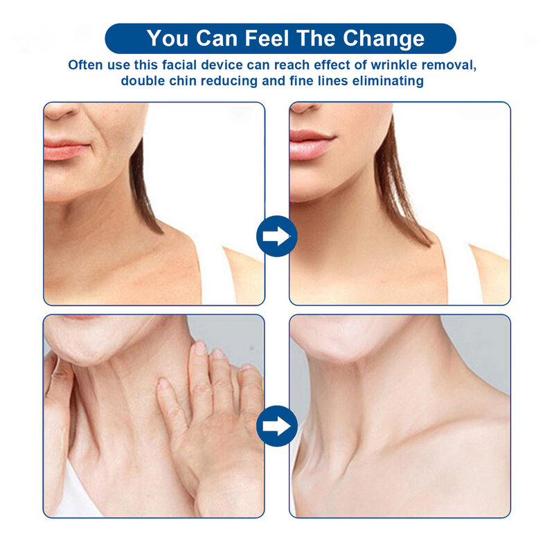 OEM/ODM Neck Face Lifting Massager Vibration LED Skin Wrinkle Removal Face Skin Care Neck Beauty Device
