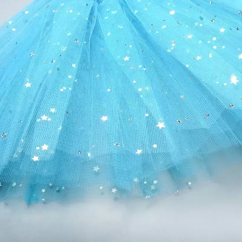 Женская Тюлевая короткая юбка-пачка со звездами, Детская нарядная балетная одежда, женский костюм, бальное платье, мини-юбка