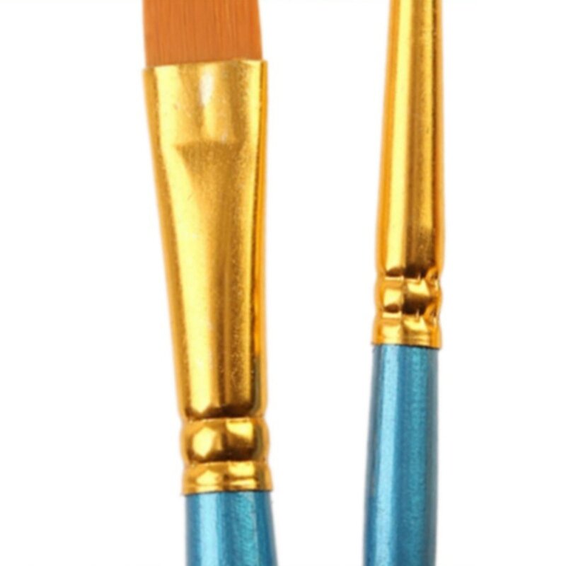 10PCS Artist Paintbrush Professional Paintbrush Round Tip/Flat Tip/Oblique/Tip/Fine Tip, for Watercolor Gouache Painting