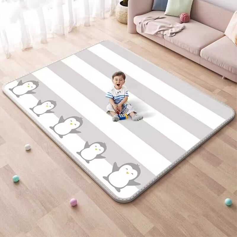 EPE-alfombra de juego para gatear para bebé, tapete de seguridad no tóxico, respetuoso con el medio ambiente, plegable
