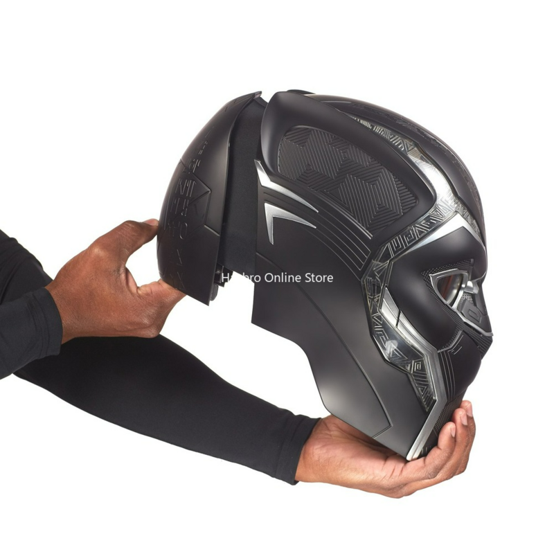 Hasbro Marvel Legends Series helm elektronik Black Panther, topeng Cosplay standar untuk pesta hadiah ulang tahun E1971