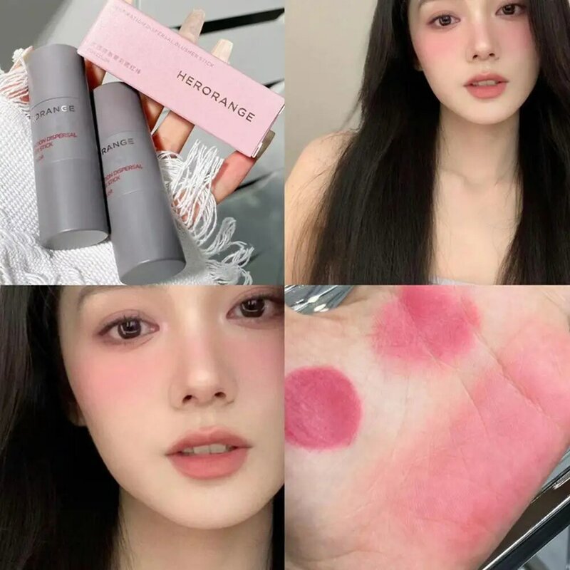 Impermeável Double-Ended Blush Stick, contorno facial de brilho, blush de sombra, tonalidade duradoura, maquiagem bochecha, cosméticos coreanos