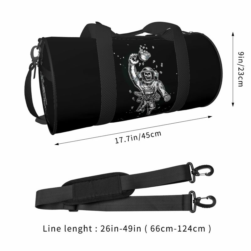 Astronauts Skull Planet Gym Bag Spce Cool Waterproof Sports Bags Gym Accessories Training Handbag Graphic Fitness Bag For Couple