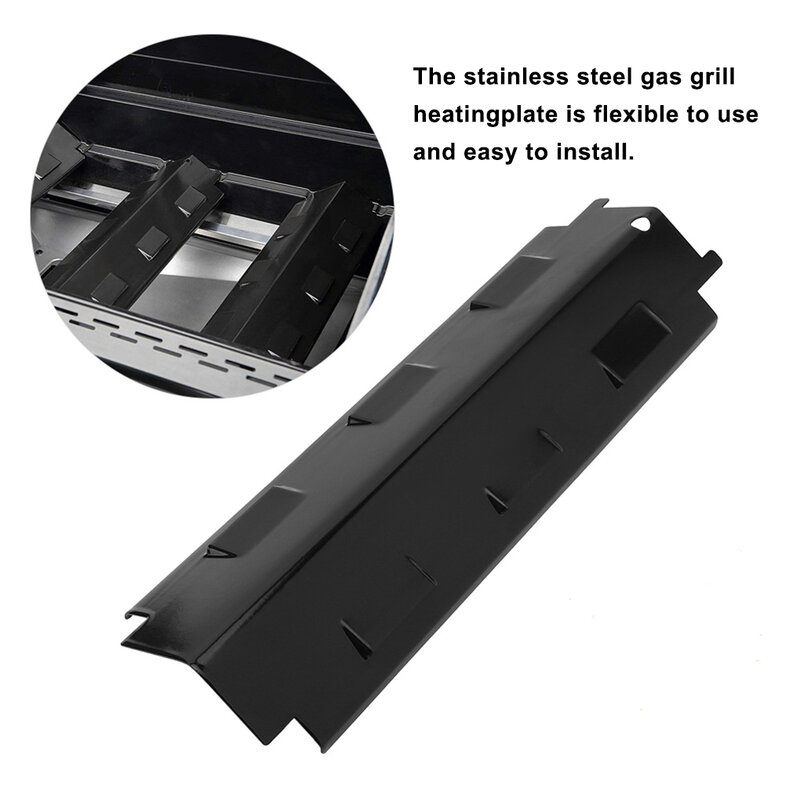 4pcs Grill Heat Tents Stainless Steel Heat Plate Shield Fit for Charbroil Grill Replacement Parts Gas Grill Heat Plate