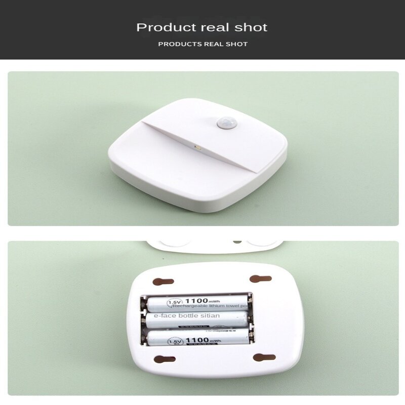 1/3Pcs Wireless Motion Sensor Light AAA alimentato a batteria Mini LED Night Light Intelligent comodino Light camera da letto Wall