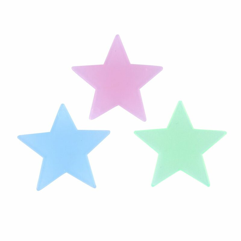 100PCS/Bag 3D Stars Glow In The Dark Wall Stickers Luminous Fluorescent Wall Stickers For Kids Baby Room Bedroom