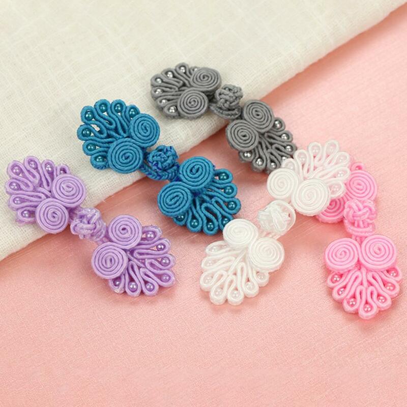 5pairs Chinese Handmade Cheongsam Buttons Knot Fastener Chinese Knot Buttons DIY Handcraft Clothing Buttons Tang Suit Buttons