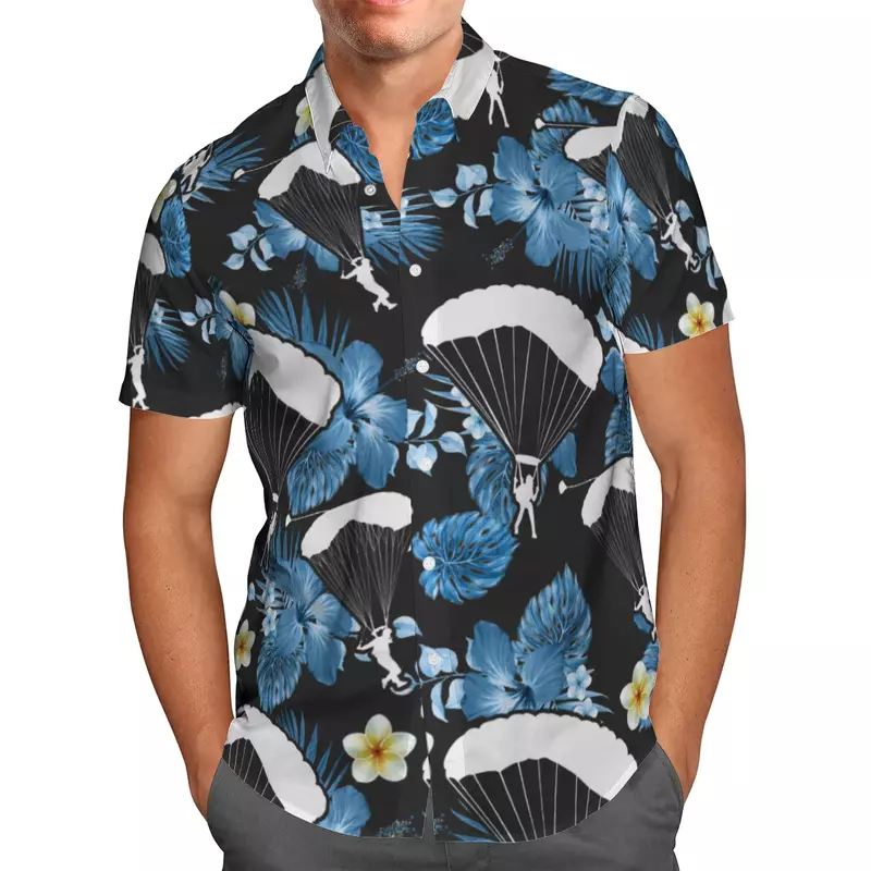 Camicia da uomo stile hawaiano manica corta camicie oversize stampate in 3D per uomo Streetwear Streetwear Cartoon Beach Graphic Tees Y2k