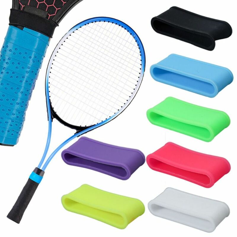 Veelkleurige Afdichting Siliconen Ring Platte Vorm Tennis Racket Handvat Overgrip Einde Badminton Raquet Milieu Bescherming