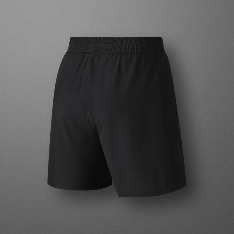 กางเกงกีฬาขาสั้นแบบยืดได้สำหรับผู้ชาย, กางเกงขาสั้นทรงหลวมเอวสูงเข้ากับทุกชุด2024แฟชั่นฤดูร้อน