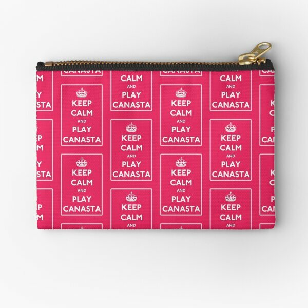 Keep Calm And Play Canasta  Zipper Pouches Pure Key Bag Cosmetic Money Women Panties Socks Pocket Packaging Small Wallet Men